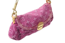 Load image into Gallery viewer, 極美品 LOUIS VUITTON ルイヴィトン ミニプリーティ ワンショルダーバッグ M95216 モノグラム デニム ピンク 中古 4b001887