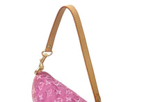 Load image into Gallery viewer, 極美品 LOUIS VUITTON ルイヴィトン ミニプリーティ ワンショルダーバッグ M95216 モノグラム デニム ピンク 中古 4b001887