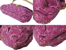 Load image into Gallery viewer, 極美品 LOUIS VUITTON ルイヴィトン ミニプリーティ ワンショルダーバッグ M95216 モノグラム デニム ピンク 中古 4b001887