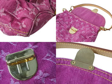 Load image into Gallery viewer, 極美品 LOUIS VUITTON ルイヴィトン ミニプリーティ ワンショルダーバッグ M95216 モノグラム デニム ピンク 中古 4b001887
