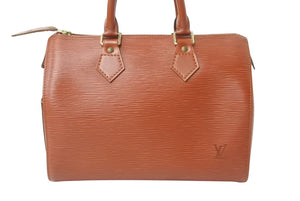 LOUIS VUITTON ルイヴィトン ハンドバッグ スピーディ25 M43003 ゴールド金具 ブラウン エピレザー 美品 中古 4b001901