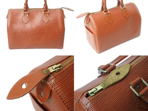 LOUIS VUITTON ルイヴィトン ハンドバッグ スピーディ25 M43003 ゴールド金具 ブラウン エピレザー 美品 中古 4b001901