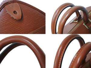 LOUIS VUITTON ルイヴィトン ハンドバッグ スピーディ25 M43003 ゴールド金具 ブラウン エピレザー 美品 中古 4b001901