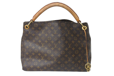 LOUIS VUITTON ルイヴィトン アーツィーMM ショルダーバッグ M40249 PVC ヌメ革 ブラウン ゴールド金具 美品 中古 4b001908
