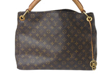 Load image into Gallery viewer, LOUIS VUITTON ルイヴィトン アーツィーMM ショルダーバッグ M40249 PVC ヌメ革 ブラウン ゴールド金具 美品 中古 4b001908