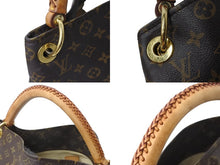 Load image into Gallery viewer, LOUIS VUITTON ルイヴィトン アーツィーMM ショルダーバッグ M40249 PVC ヌメ革 ブラウン ゴールド金具 美品 中古 4b001908