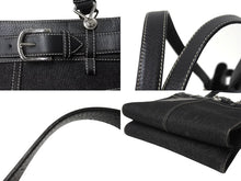 Load image into Gallery viewer, 極美品 Christian Dior クリスチャンディオール トートバッグ ハンドバッグ bm1011 ブラック デニム レザー シルバー金具 美品 中古 4b001911