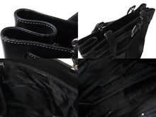 Load image into Gallery viewer, 極美品 Christian Dior クリスチャンディオール トートバッグ ハンドバッグ bm1011 ブラック デニム レザー シルバー金具 美品 中古 4b001911