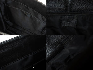 極美品 Christian Dior クリスチャンディオール トートバッグ ハンドバッグ bm1011 ブラック デニム レザー シルバー金具 美品 中古 4b001911