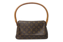 Load image into Gallery viewer, LOUIS VUITTON ルイヴィトン モノグラム ミニルーピング ショルダーバッグ M51147 PVC レザー ブラウン 美品 中古 4b001914
