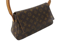 Load image into Gallery viewer, LOUIS VUITTON ルイヴィトン モノグラム ミニルーピング ショルダーバッグ M51147 PVC レザー ブラウン 美品 中古 4b001914