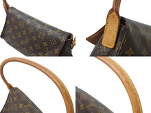 Load image into Gallery viewer, LOUIS VUITTON ルイヴィトン モノグラム ミニルーピング ショルダーバッグ M51147 PVC レザー ブラウン 美品 中古 4b001914