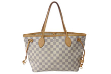 Load image into Gallery viewer, LOUIS VUITTON ルイヴィトン ハンドバッグ ネヴァーフルPM ダミエアズールキャンバス N41362 ホワイトゴールド金具 美品 中古 4b001915