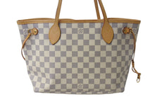 Load image into Gallery viewer, LOUIS VUITTON ルイヴィトン ハンドバッグ ネヴァーフルPM ダミエアズールキャンバス N41362 ホワイトゴールド金具 美品 中古 4b001915