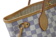 Load image into Gallery viewer, LOUIS VUITTON ルイヴィトン ハンドバッグ ネヴァーフルPM ダミエアズールキャンバス N41362 ホワイトゴールド金具 美品 中古 4b001915