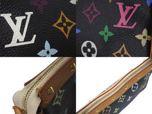 LOUIS VUITTON ルイヴィトン ポシェット アクセソワール アクセサリーポーチ M92648 モノグラム マルチカラー ブラック 美品 中古 4b001918