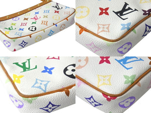 LOUIS VUITTON ルイヴィトン ポシェット アクセソワール アクセサリーポーチ M92649 モノグラム マルチカラー 村上隆 美品 中古 4b001919