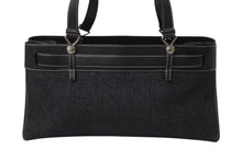 Load image into Gallery viewer, 極美品 Christian Dior クリスチャンディオール ハンドバッグ トートバッグ ブラック デニム レザー BM-0042 シルバー金具 中古 4b001925