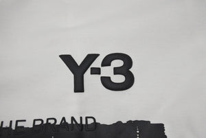 極美品 Y-3 ワイスリー U GFX LOGO LS TEE ロングスリーブ 長袖ゲームシャツ ポロシャツ ホワイト サイズM 中古 4b001926