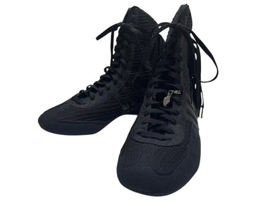 新品同様 Adidas × STELLA McCARTNEY アディダス×ステラマッカートニー ラサント フリンジ ハイカット スニーカー日本限定カラー ブラック サイズ27.0cm 中古 4b001931
