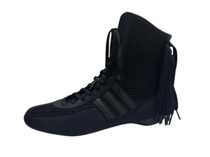 新品同様 Adidas × STELLA McCARTNEY アディダス×ステラマッカートニー ラサント フリンジ ハイカット スニーカー日本限定カラー ブラック サイズ27.0cm 中古 4b001931