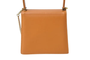 MCM エムシーエム ハンドバッグ ショルダーバッグ 2WAY A2180 レザー ブラウン ゴールド金具 良品 中古 4b001935