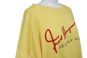 FRED HAYMAN フレッドヘイマン 273 ロデオドライブ 90's ヴィンテージ スウェット クルーネック イエロー 美品 中古 4b001945
