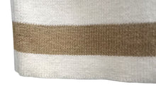 Load image into Gallery viewer, MONCLER モンクレール ボーダー ニット ワンピース ノースリーブ アイボリー ネイビー レッド ベージュ サイズM 美品 中古 4b001947