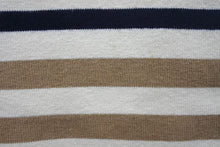 Load image into Gallery viewer, MONCLER モンクレール ボーダー ニット ワンピース ノースリーブ アイボリー ネイビー レッド ベージュ サイズM 美品 中古 4b001947