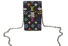 Load image into Gallery viewer, 極美品 LOUIS VUITTON ルイヴィトン フォンポーチ メティス ショルダーバッグ M14098 モノグラム マルチカラー ブラック 村上隆 中古 4b001950