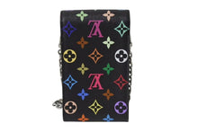 Load image into Gallery viewer, 極美品 LOUIS VUITTON ルイヴィトン フォンポーチ メティス ショルダーバッグ M14098 モノグラム マルチカラー ブラック 村上隆 中古 4b001950