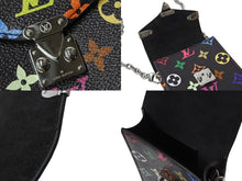Load image into Gallery viewer, 極美品 LOUIS VUITTON ルイヴィトン フォンポーチ メティス ショルダーバッグ M14098 モノグラム マルチカラー ブラック 村上隆 中古 4b001950