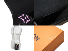 Load image into Gallery viewer, 極美品 LOUIS VUITTON ルイヴィトン フォンポーチ メティス ショルダーバッグ M14098 モノグラム マルチカラー ブラック 村上隆 中古 4b001950