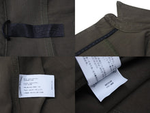 Load image into Gallery viewer, 極美品 CHROME HEARTS クロムハーツ BSフレア レザー パッチ デニムジャケット デニムシャツ サイズM カーキ シルバー925 中古 4b001954