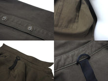 Load image into Gallery viewer, 極美品 CHROME HEARTS クロムハーツ BSフレア レザー パッチ デニムジャケット デニムシャツ サイズM カーキ シルバー925 中古 4b001954