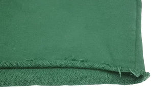 極美品 CELINE セリーヌ クロップドスウェット トレーナー ロゴ 2Y796670Q コットン グリーン ホワイト サイズXS 中古 4b001955