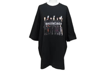 Load image into Gallery viewer, BALENCIAGA バレンシアガ 19SS Real Balenciaga Tee リアルバレンシアガ 半袖Tシャツ 612966 サイズL ブラック 美品 中古 4b001956