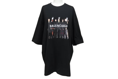 BALENCIAGA バレンシアガ 19SS Real Balenciaga Tee リアルバレンシアガ 半袖Tシャツ 612966 サイズL ブラック 美品 中古 4b001956