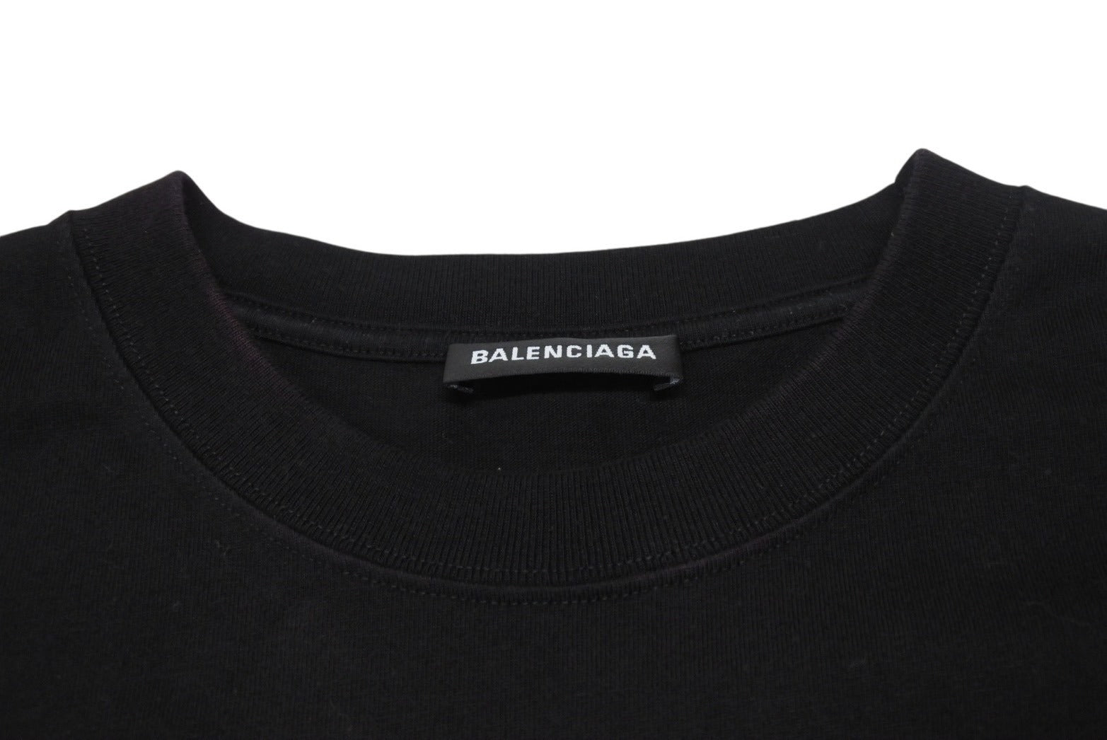 BALENCIAGA - BALENCIAGA バレンシアガ 19SS Real Balenciaga Tee リアルバレンシアガ 半袖Tシャツ 612966 サイズL ブラック 美品 中古 4b001956 BALENCIAGA - BALENCIAGA バレンシアガ 19SS Real Balenciaga