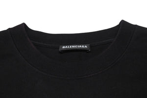BALENCIAGA バレンシアガ 19SS Real Balenciaga Tee リアルバレンシアガ 半袖Tシャツ 612966 サイズL ブラック 美品 中古 4b001956