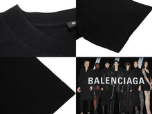 Load image into Gallery viewer, BALENCIAGA バレンシアガ 19SS Real Balenciaga Tee リアルバレンシアガ 半袖Tシャツ 612966 サイズL ブラック 美品 中古 4b001956