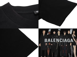 BALENCIAGA バレンシアガ 19SS Real Balenciaga Tee リアルバレンシアガ 半袖Tシャツ 612966 サイズL ブラック 美品 中古 4b001956
