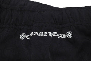 CHROMEHEARTS クロムハーツ TRASH PICK UP PLUS NYL ナイロンパンツ スパンデックス ブラックシルバー金具 サイズL 美品 中古 4b001957 