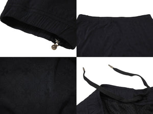 CHROMEHEARTS クロムハーツ TRASH PICK UP PLUS NYL ナイロンパンツ スパンデックス ブラックシルバー金具 サイズL 美品 中古 4b001957 