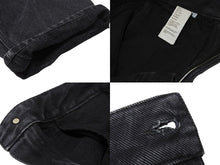 Load image into Gallery viewer, LOEWE ロエベ アナグラム バギージーンズ コットン アナグラム カットアウト フェード サイズ32 ブラック 美品 中古 4b001958