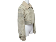 Load image into Gallery viewer, 極美品 CHRISTIAN DIOR クリスチャンディオール ムートンジャケット 4A20127070 ラムスキン カーキ ベージュ サイズ36 中古 4b001960