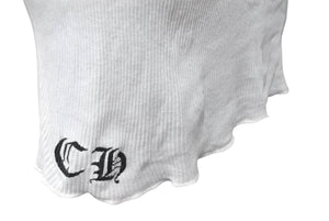 CHROME HEARTS クロムハーツ CHプラス ホースシュー タンクトップ ホワイト グリーン ブラック サイズL 良品 中古 4b001962 正規品