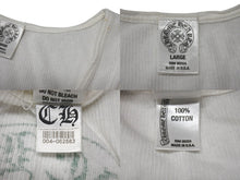Load image into Gallery viewer, CHROME HEARTS クロムハーツ CHプラス ホースシュー タンクトップ ホワイト グリーン ブラック サイズL 良品 中古 4b001962 正規品
