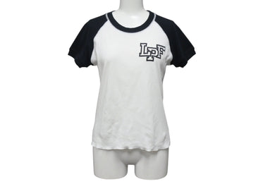 Lucien Pellat-Finet ルシアン ペラフィネ スカル半袖Tシャツ サイズS ラグラン プリント ホワイト ブラック 良品 中古 4b001964 