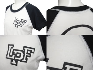 Lucien Pellat-Finet ルシアン ペラフィネ スカル半袖Tシャツ サイズS ラグラン プリント ホワイト ブラック 良品 中古 4b001964 
